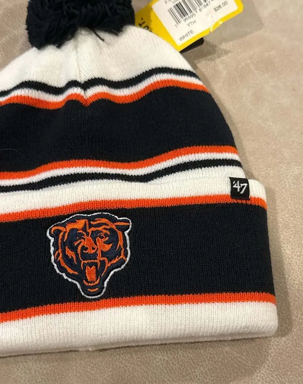 47 Youth Chicago Bears Stripling Cuff Knit Cap